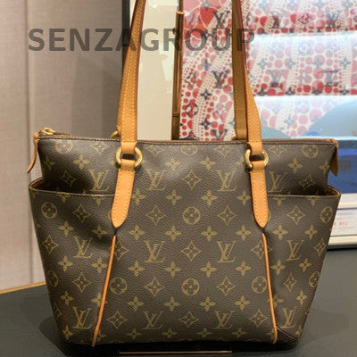 Louis Vuitton Totally PM Monogram Tote Bag Brown Gold Hardware Women's Fashion