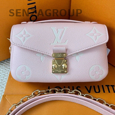 Louis Vuitton Pink Monogram Canvas Pochette Métis Chain Crossbody Bag