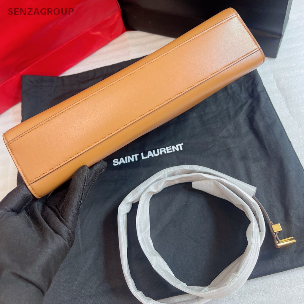 YSL Saint Laurent Manhattan caramel Shoulder bag Crossbody Almost Brand NEW