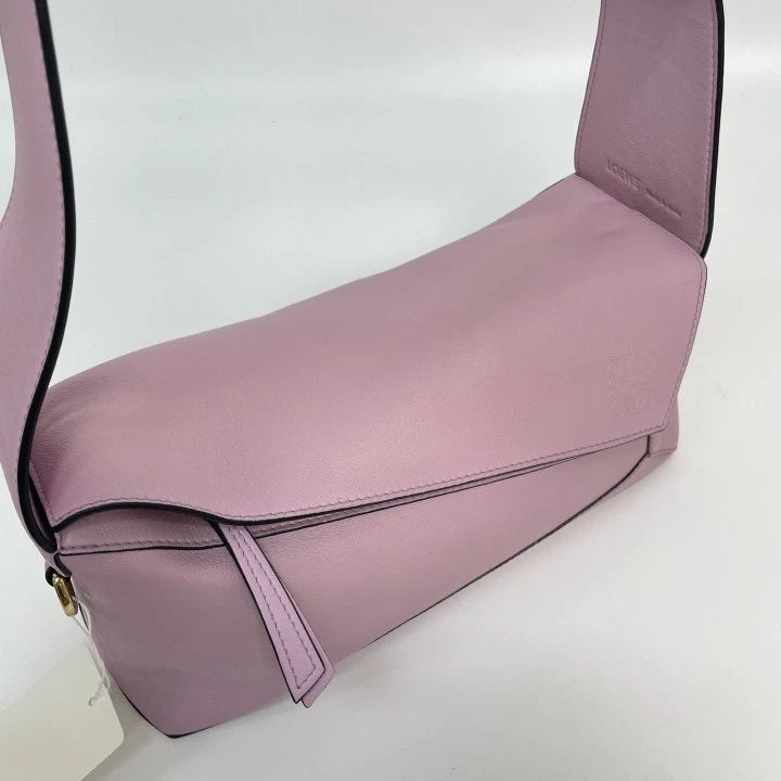 Loewe Purple Puzzle Hobo Shoulder Bag For Women