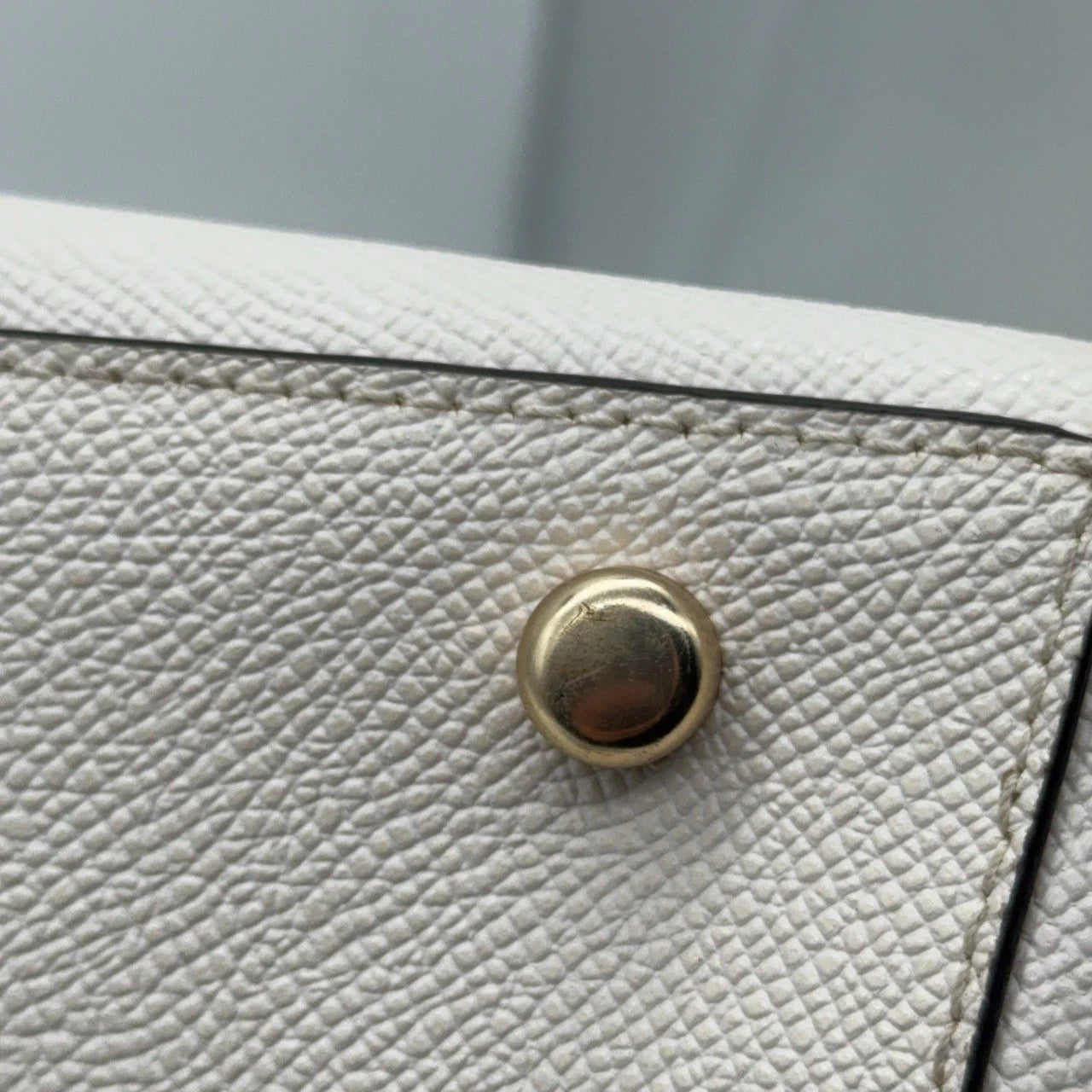 Coach Blare Women White Leather Rivet Patchwork Shoulder Handbag Crossbody Bag