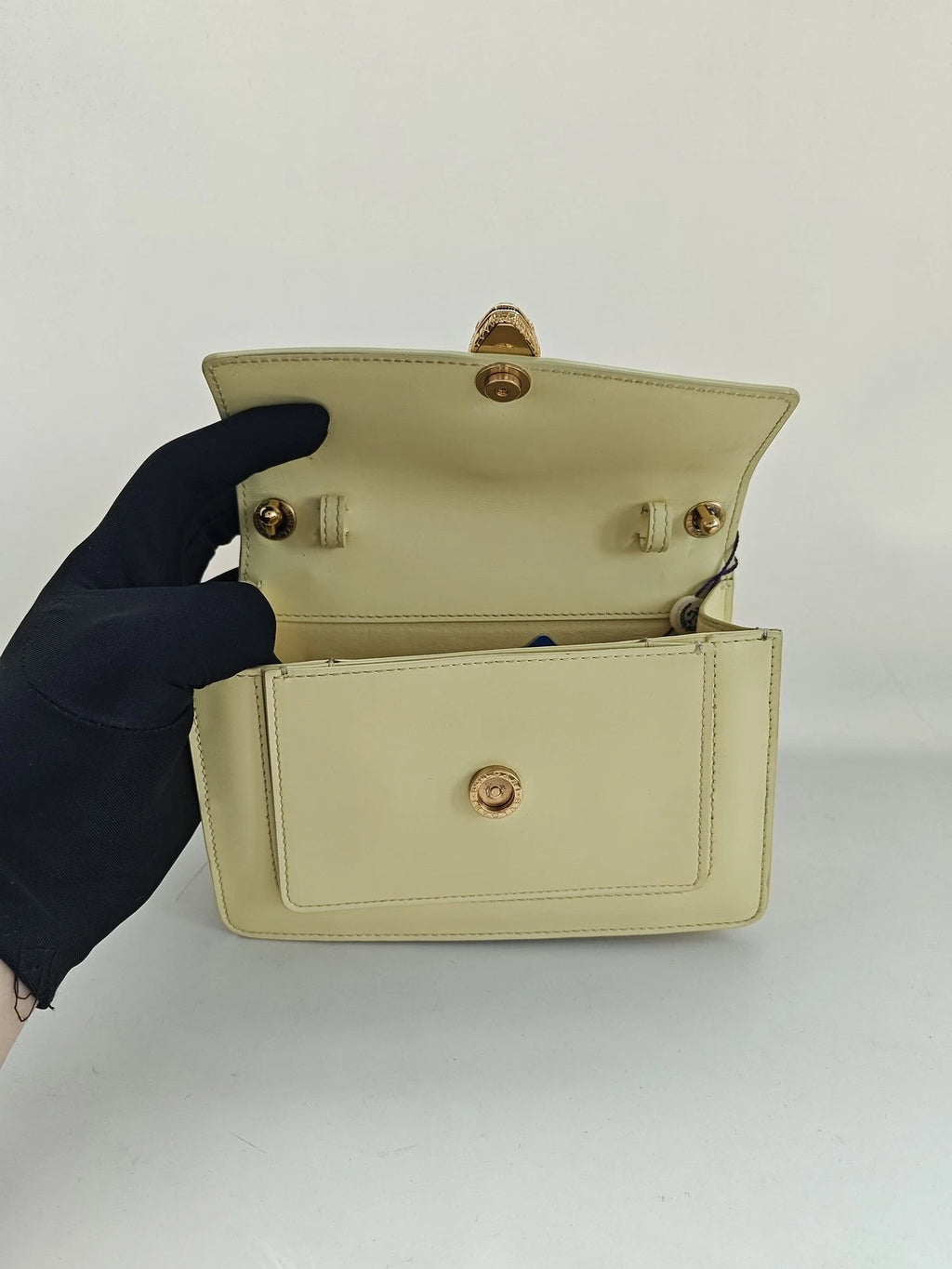 Bvlgari x Alexander Wang Yellow Leather Shoulder Bag For Women