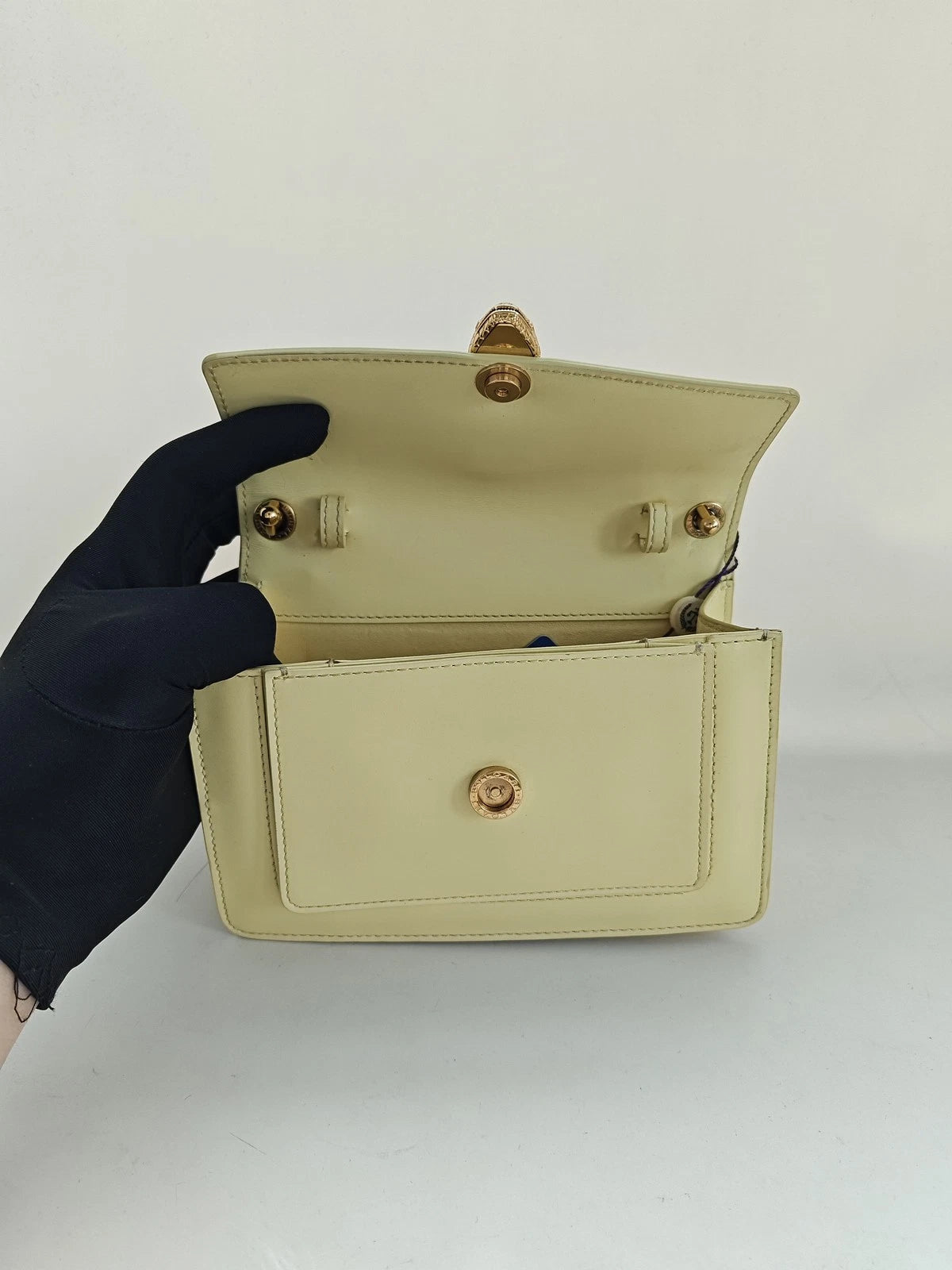 Bvlgari x Alexander Wang Yellow Leather Shoulder Bag For Women