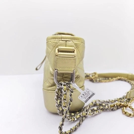 CHANEL Pre-owned 24K Small Gold Gabrielle Crossbody Bag Women