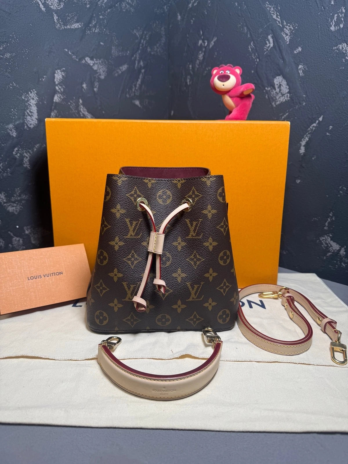 Louis Vuitton Neo Noe Canvas Mini Bucket Bag For Women