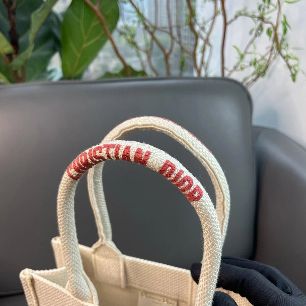 Dior Women Limited Woven Vertical Tote Handbag