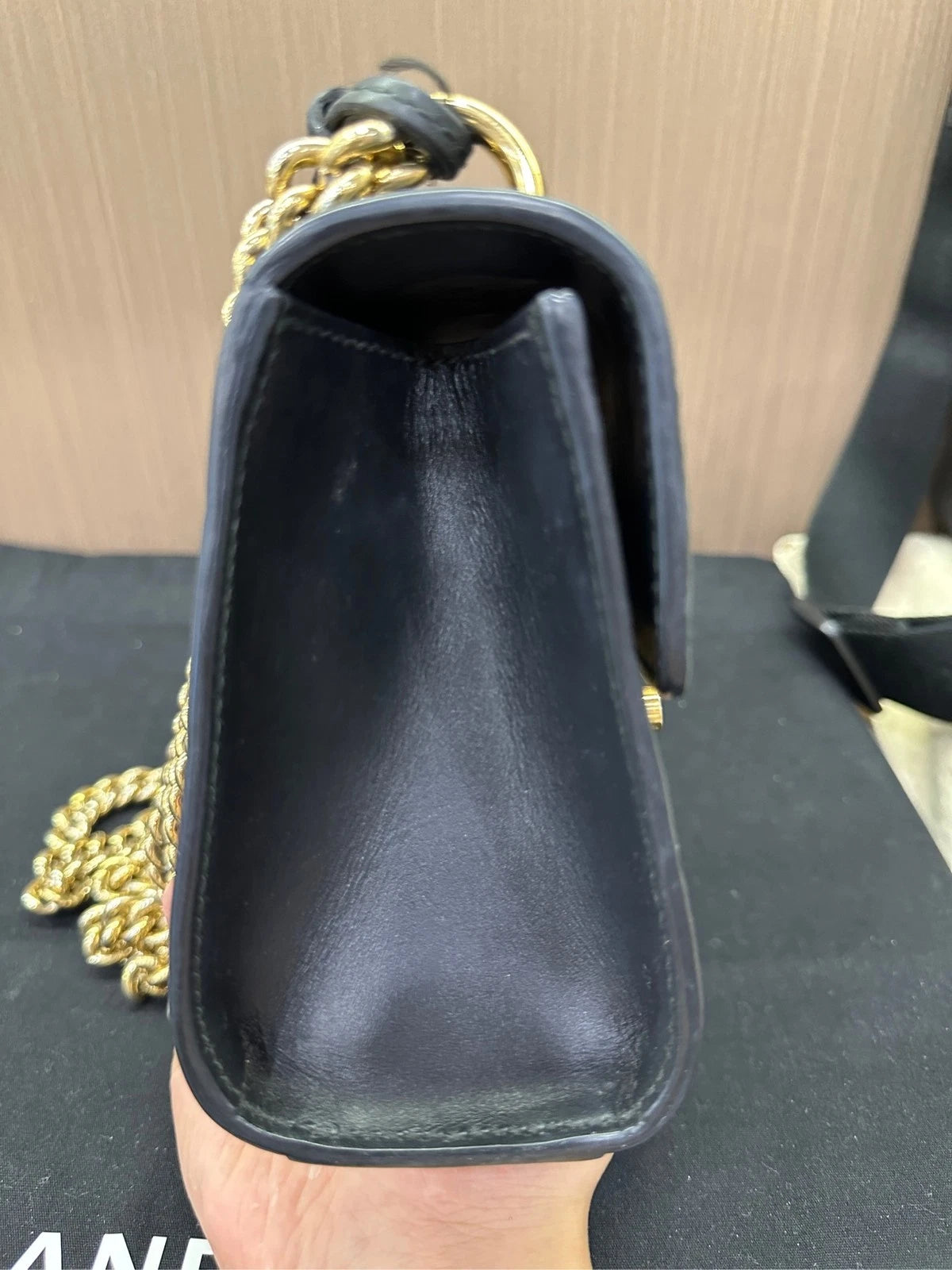 GUCCI Leather Moonlight Box Top Handle Bag for Women