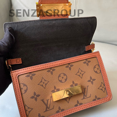 Louis Vuitton Monogram Dauphine Chain Wallet on Strap Crossbody Bag