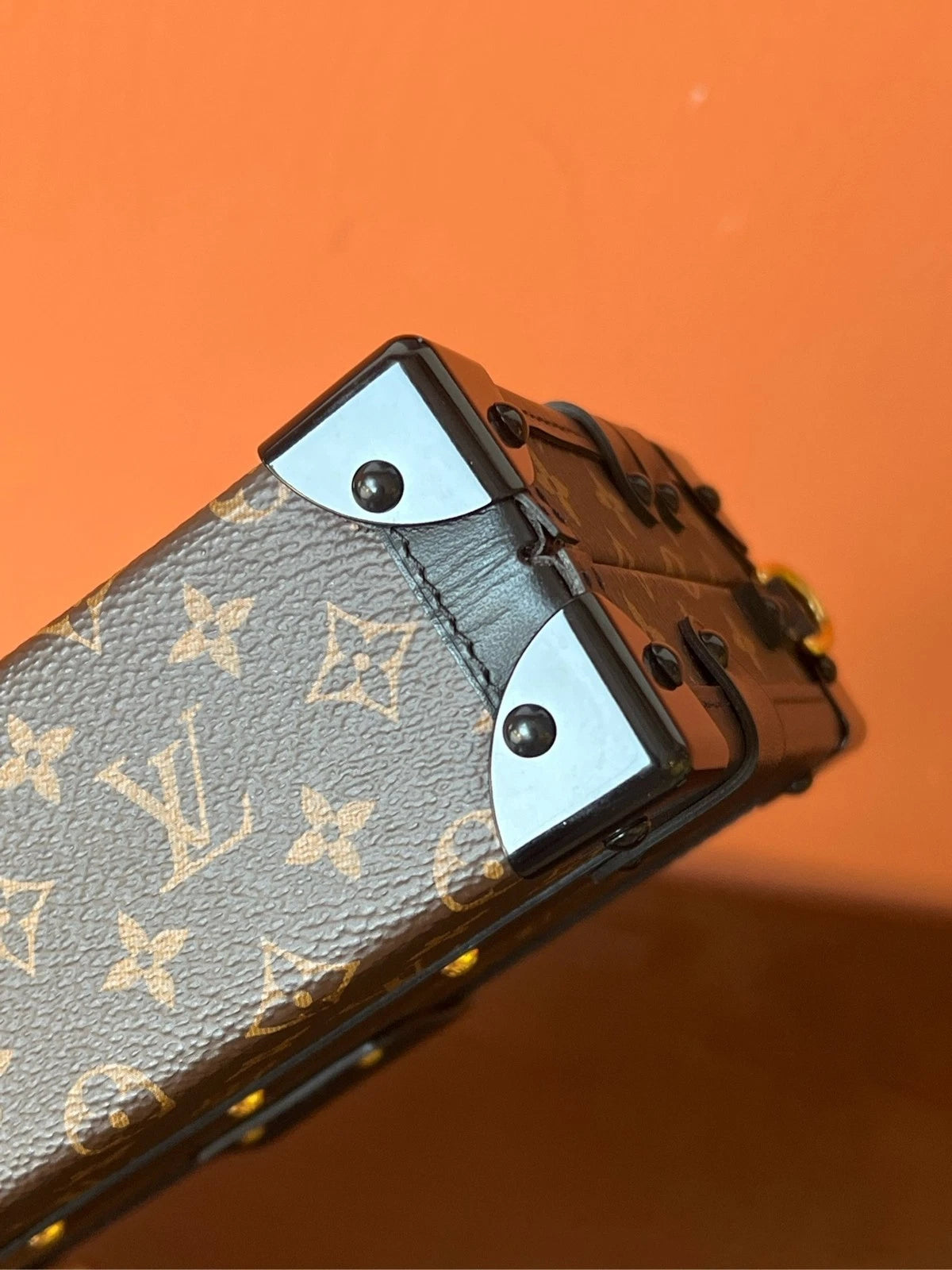 Louis Vuitton Petite Malle Monogram Canvas Box Handbag