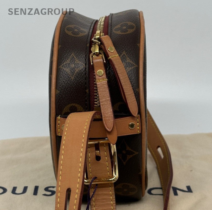 Louis Vuitton Boite Chapeau Souple PM Monogram Crossbody Brown Gold Women