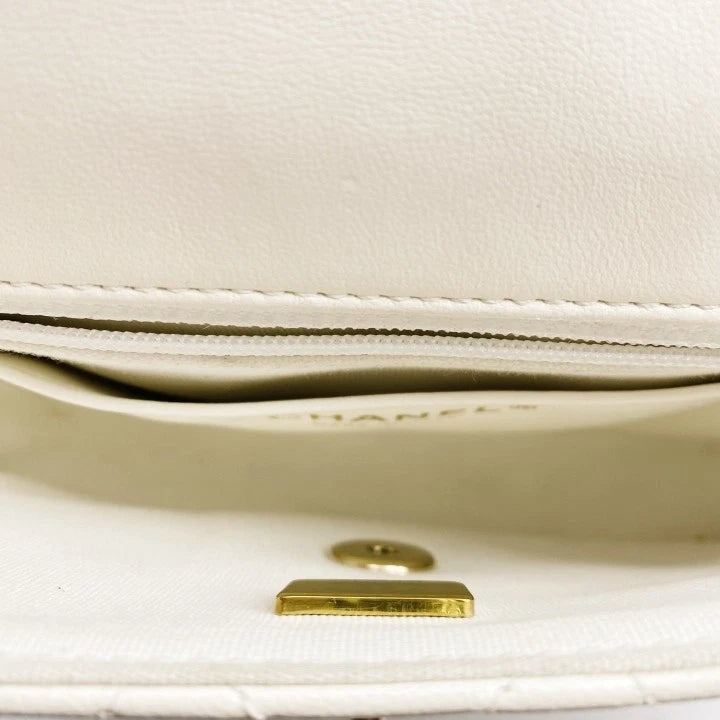 CHANEL White Heart Mini Crossbody Bag For Women