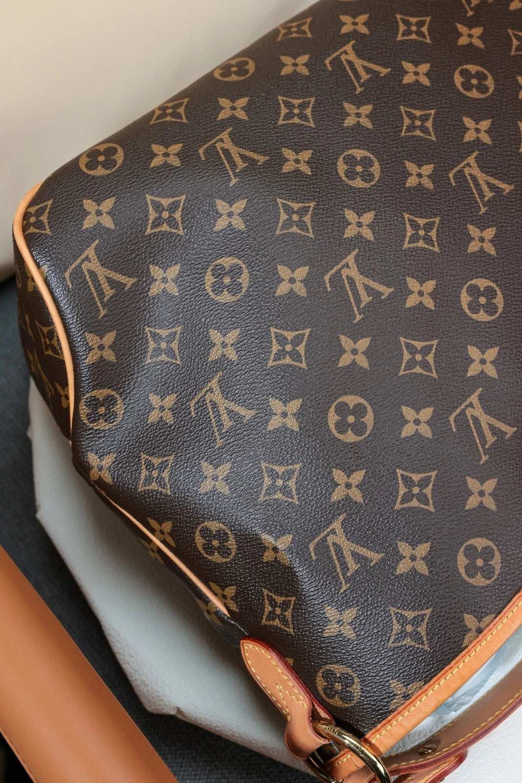 Louis Vuitton Delightful PM Monogram Top Handle Shoulder Bag Brown Women