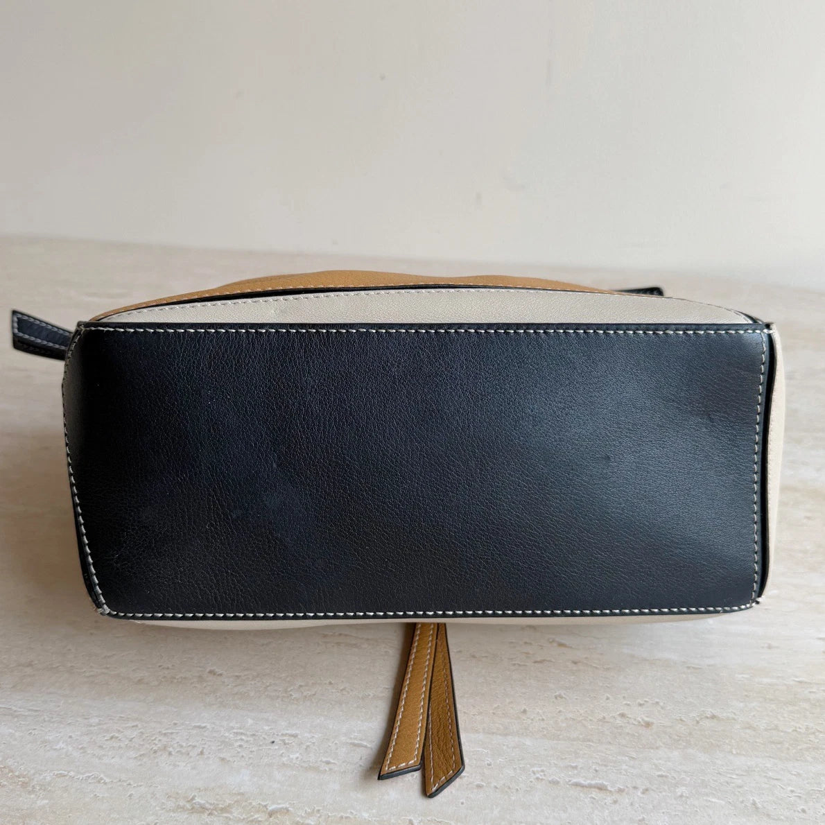 Loewe Puzzle PM 2Way Handbag Crossbody in Brown Leather Gold Hardware