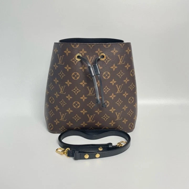 Authentic Louis Vuitton Monogram Canvas Brown Bucket Bag Women