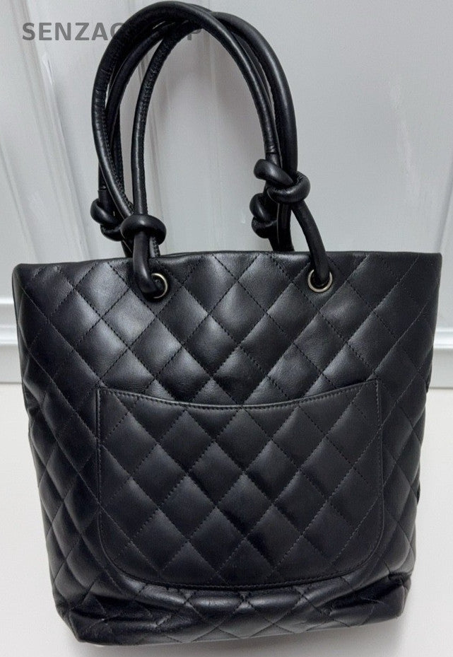 CHANEL So Black Cambon small size tote Shoulder bag