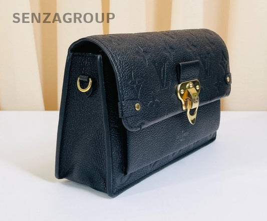 Louis Vuitton Vavin Woc Monogram Empreinte Chain Shoulder bag Black Gold Women