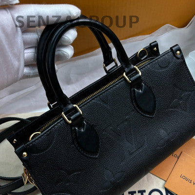 Louis Vuitton OTG Crossbody Bag Black Gold Women's Leather Tote