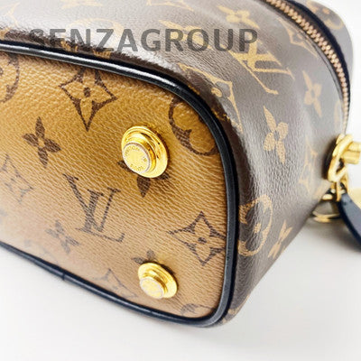 Louis Vuitton Monogram Vanity Bag in Caramel with Gold Chain Strap