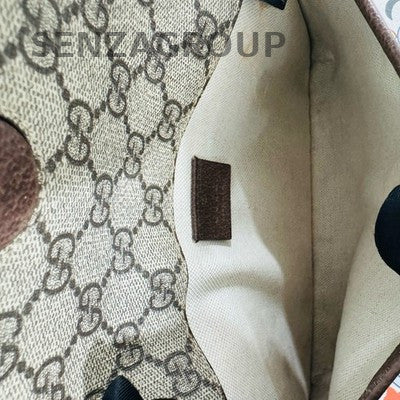 Gucci GG Marmont Tiger Head Waist Bag Brown Unisex Classic Crossbody