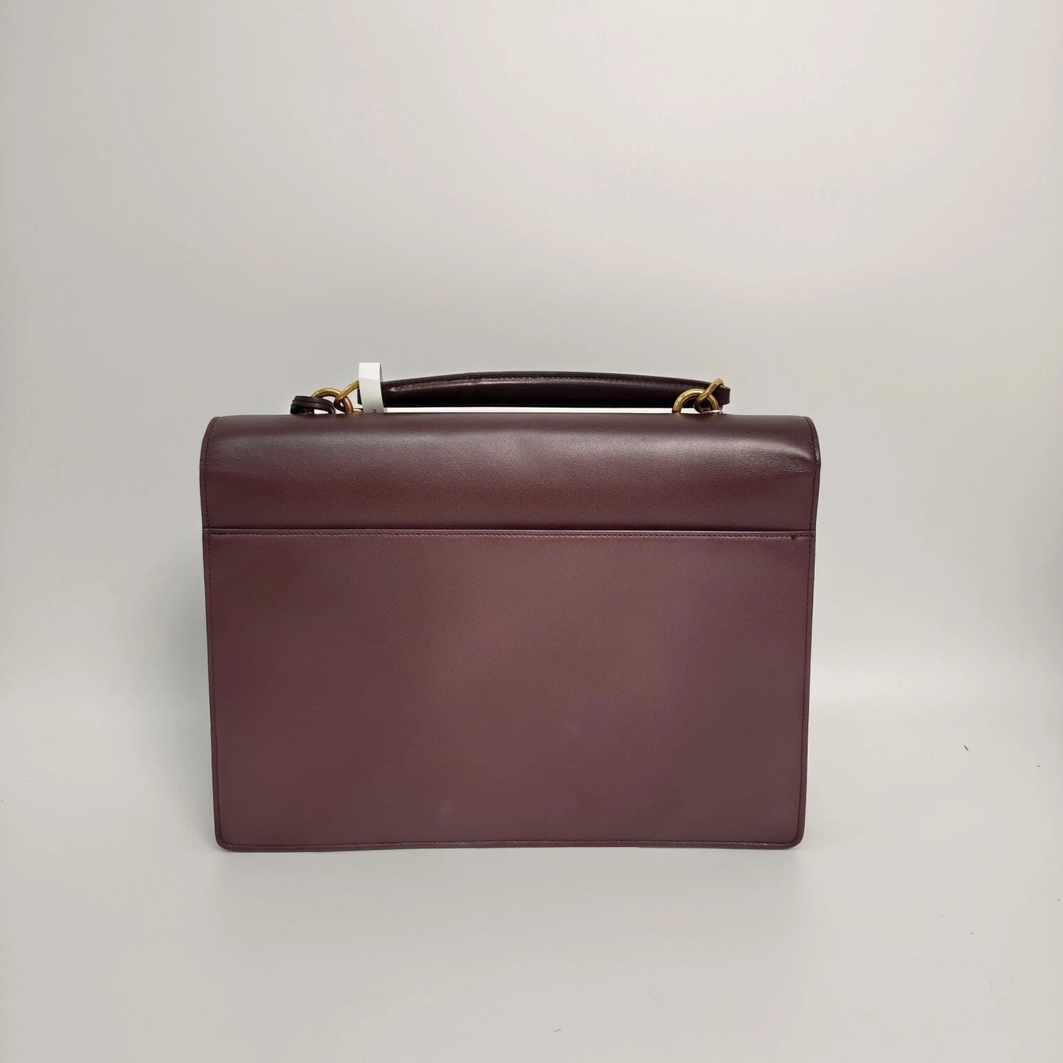 Saint Laurent Leather Burgundy Large College Shoulder Bag For Women