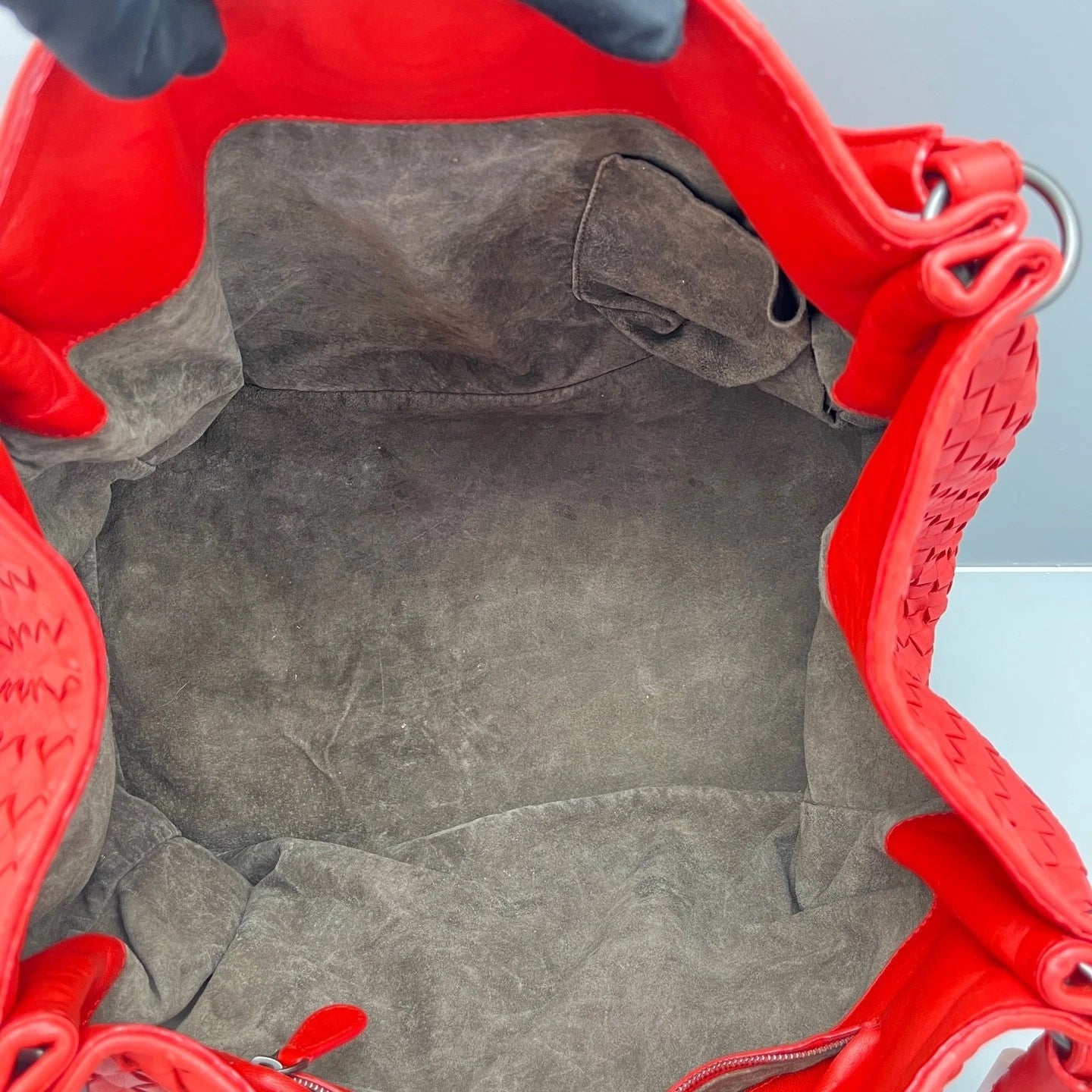 Bottega Veneta Woven Red Tote Hobo Bag For Women