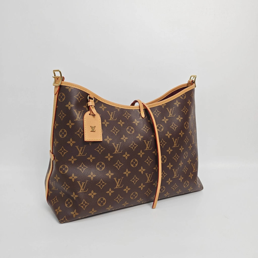 Louis Vuitton Carryall Monogram Canvas Tote Bag Excellent