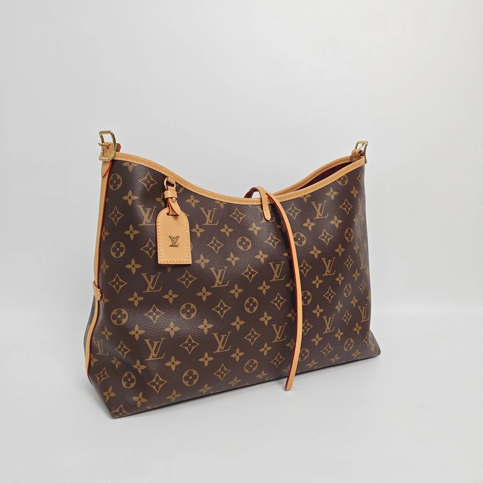 Louis Vuitton Carryall Monogram Canvas Tote Bag Excellent