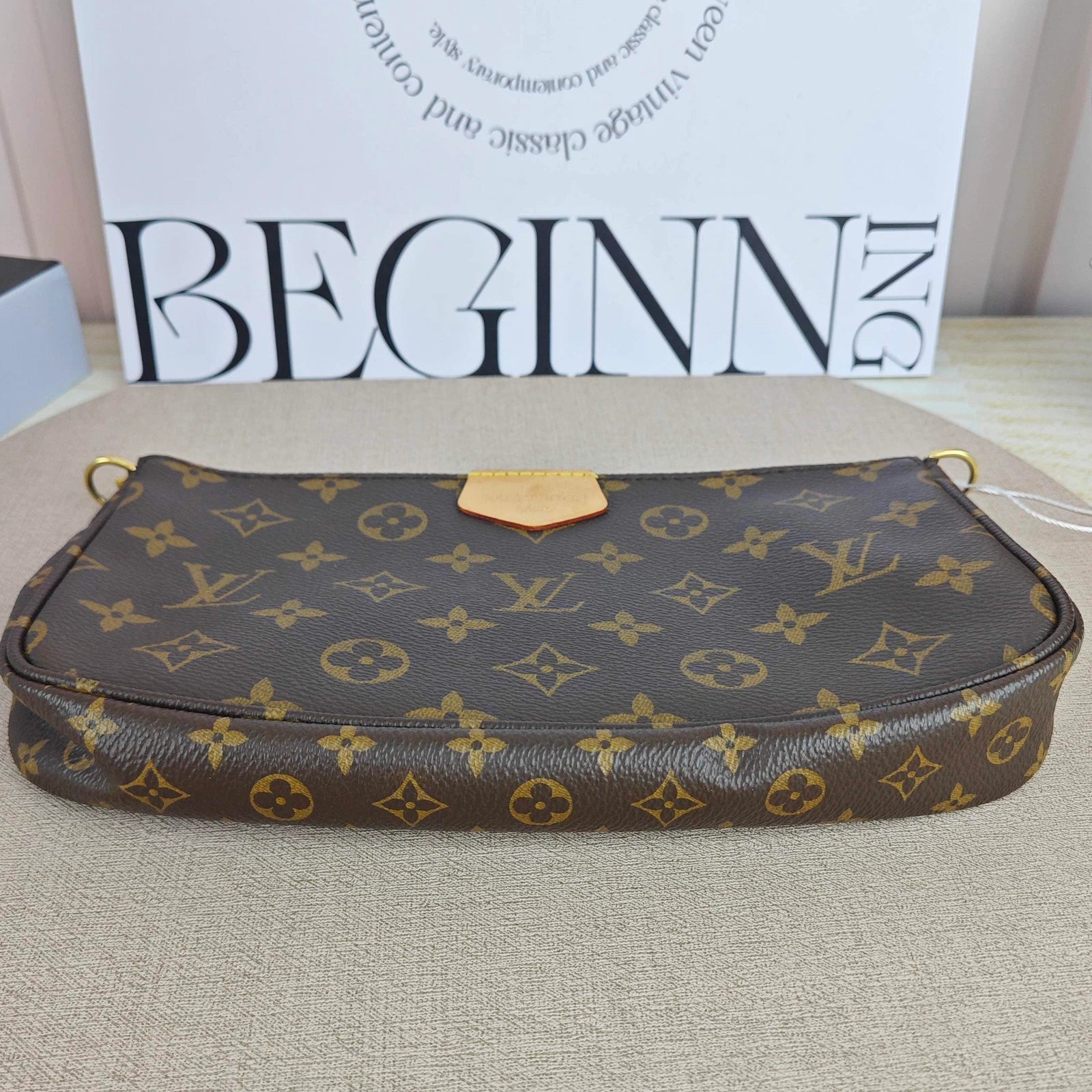 Louis Vuitton Multi Pochette Accessiores Monogram Canvas Pink Strap Shoulder Bag