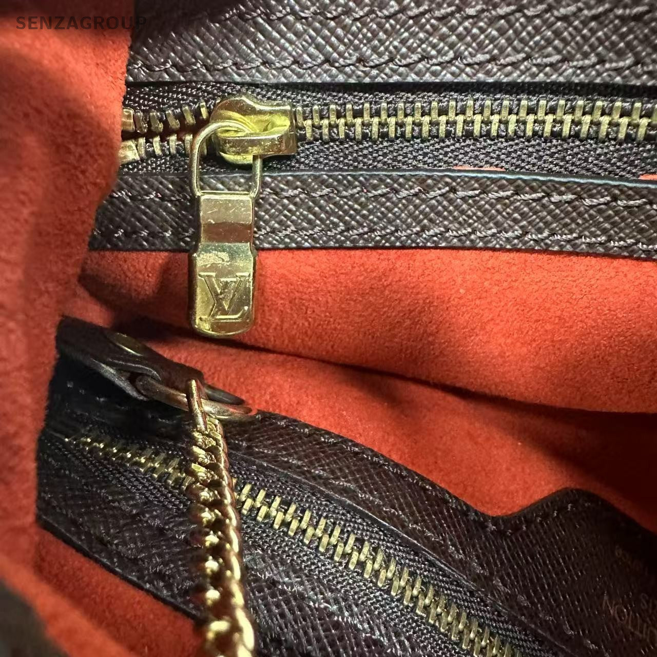 Louis Vuitton Damier Monogram Bucket Shoulder bag Brown Vintage with Subpackage