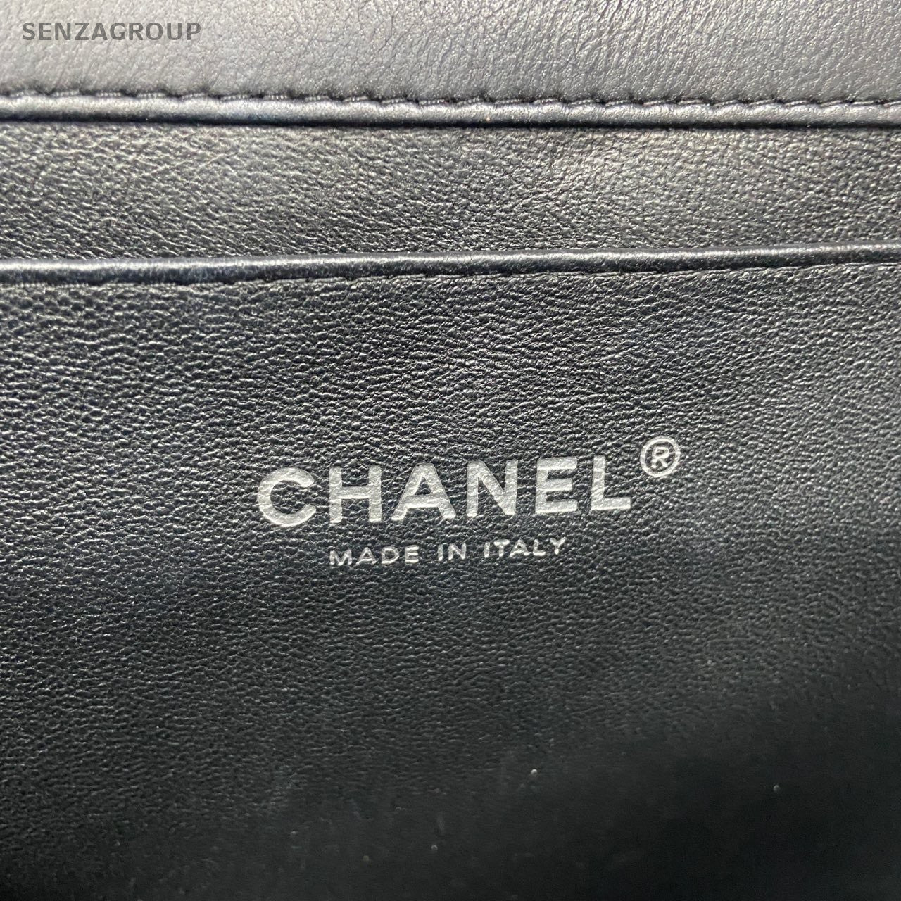 CHANEL Timeless Diamond pattern Vintage Chain Shoulder bag Black Silver Women