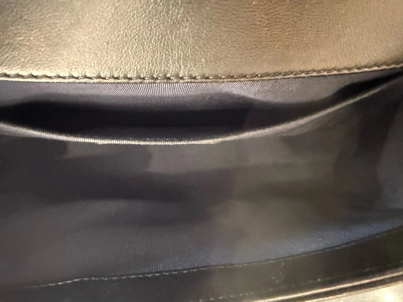 CHANEL Calfskin Waffle Black Gold Leboy Shoulder Bag Women