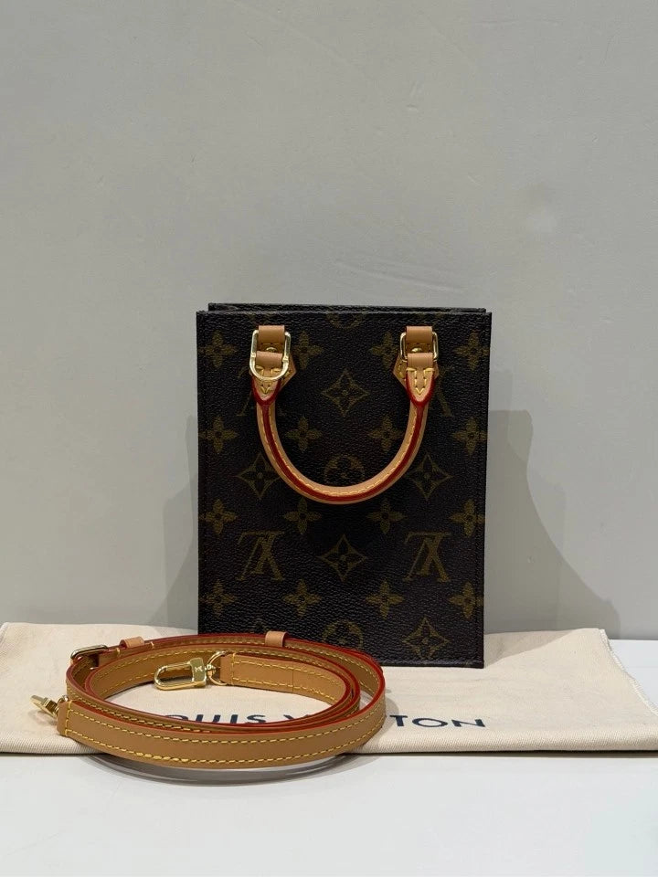 Louis Vuitton Canvas Small Top Handle Bag For Women