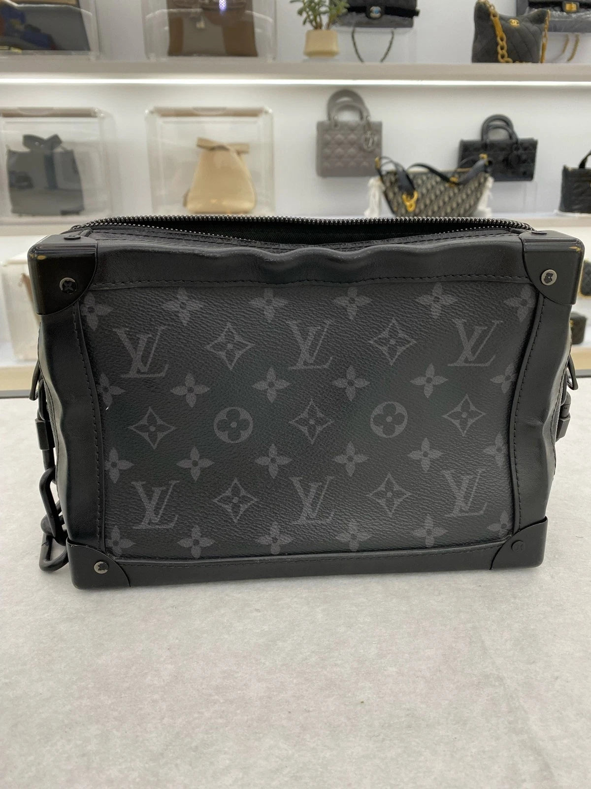 Louis Vuitton Black Canvas Soft Trunk Box Bag For Unisex