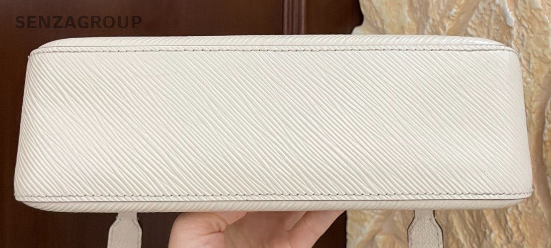 Louis Vuitton Marelle Epi Leather Shoulder Bag Crossbody White Silver Women