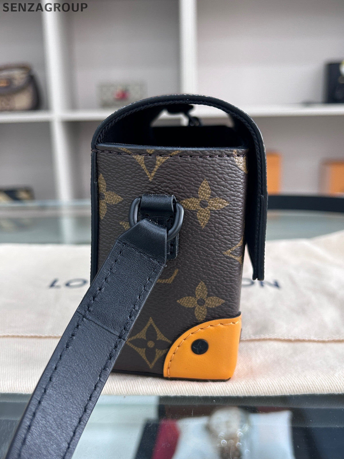 Louis Vuitton Steamer Monogram Box Bag Unisex Classic Shoulder Bag