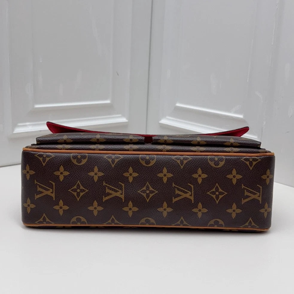 Louis Vuitton Vivacite Monogram Canvas Shoulder Bag Women Classic