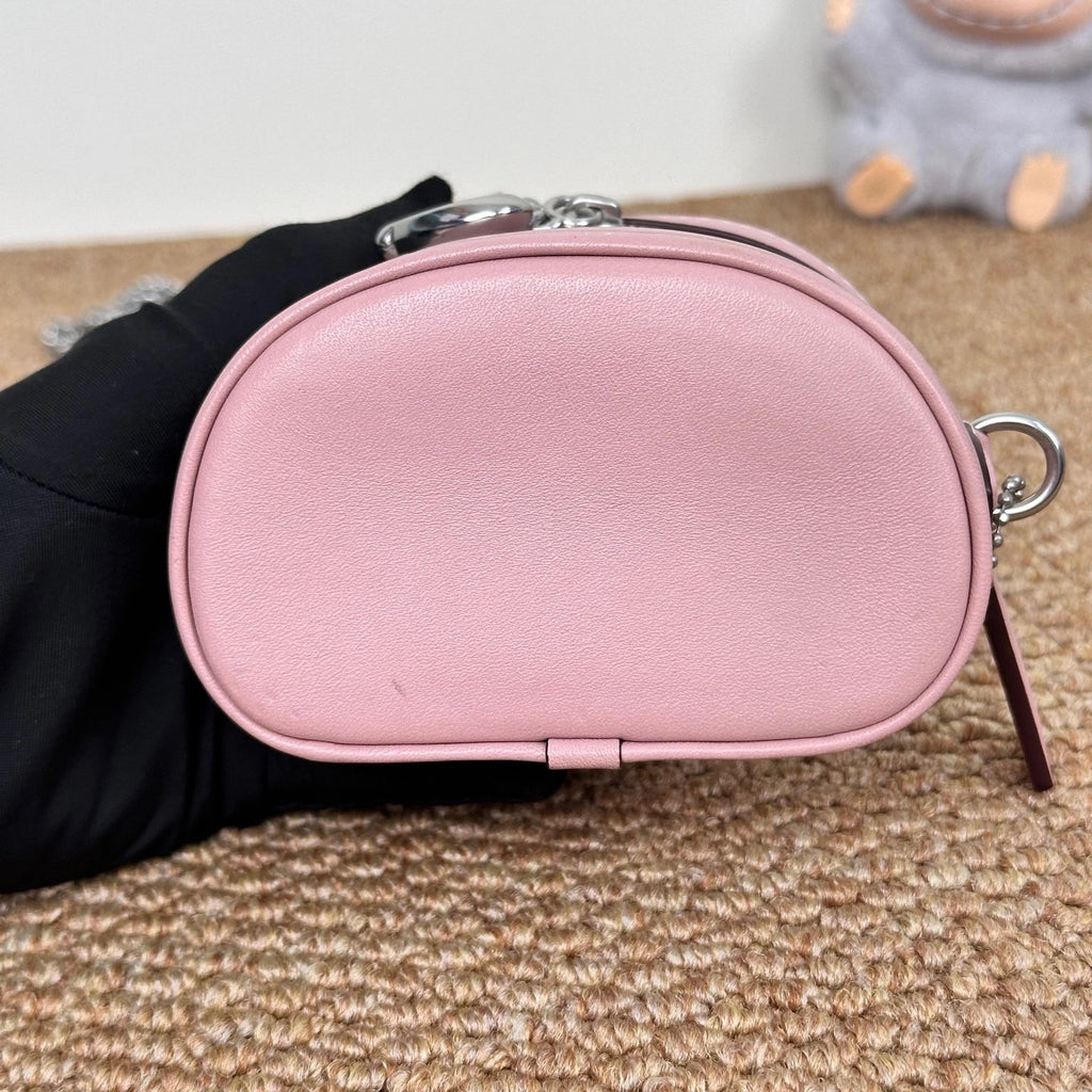 Coach Pink White Rabbit Swinger Mini Box Bag For Women