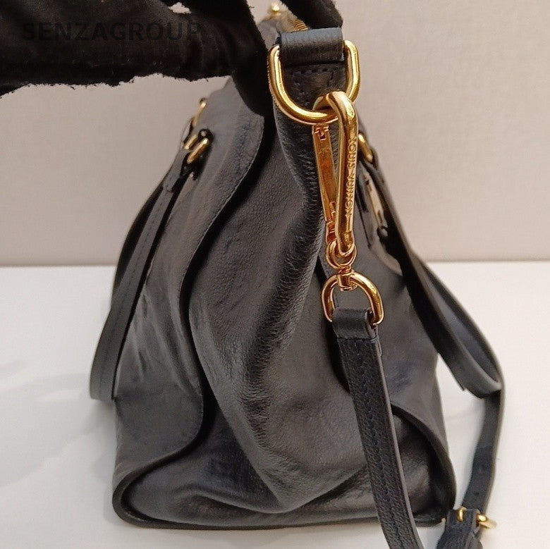 Louis Vuitton Monogram Tote Shoulder Bag Crossbody Black Gold Women Classic