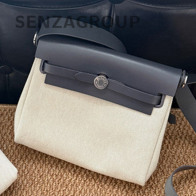 Hermès Mini Herbag 20 Black & White Shoulder Bag for Women