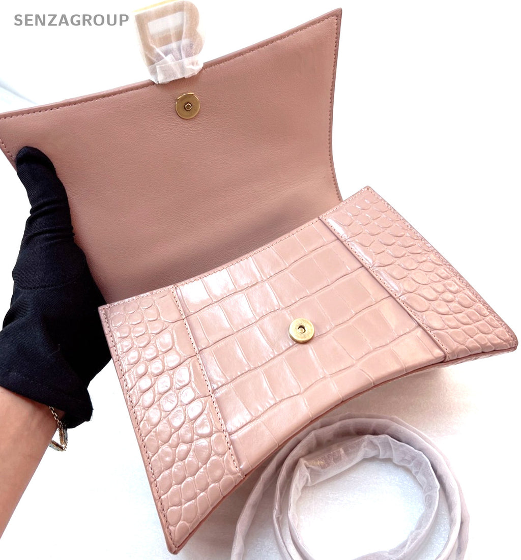 Balenciaga Hourglass XS Light pink Top Handle 2WAY Shoulder bag Brand NEW Women