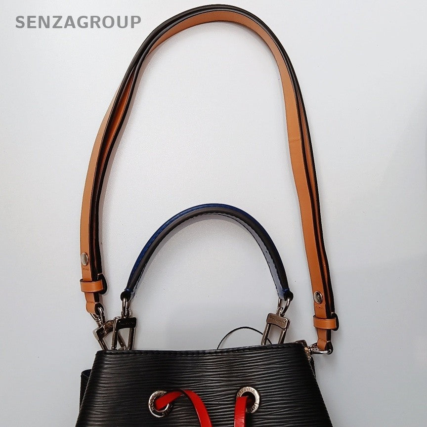 Louis Vuitton Bucket BB Epi Top Handle Bag Crossbody Black Silver Women Classic