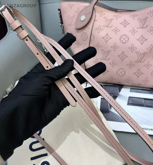 Louis Vuitton Hina PM Monogram Calfskin 2way Shoulder Handbag Women Pink