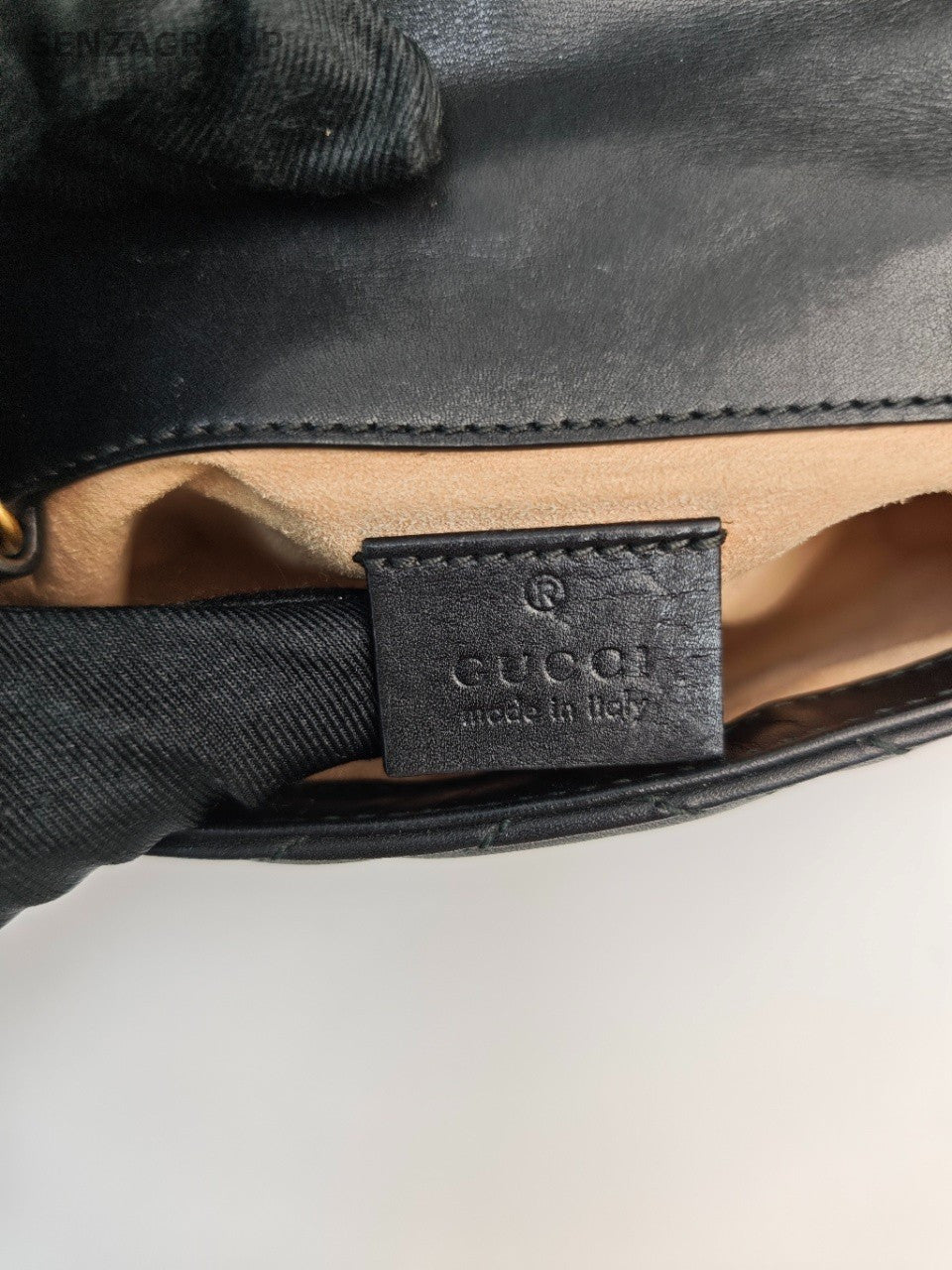 #001 - Gucci GG Marmont Crossbody Super Mini Black Leather CQ73223X