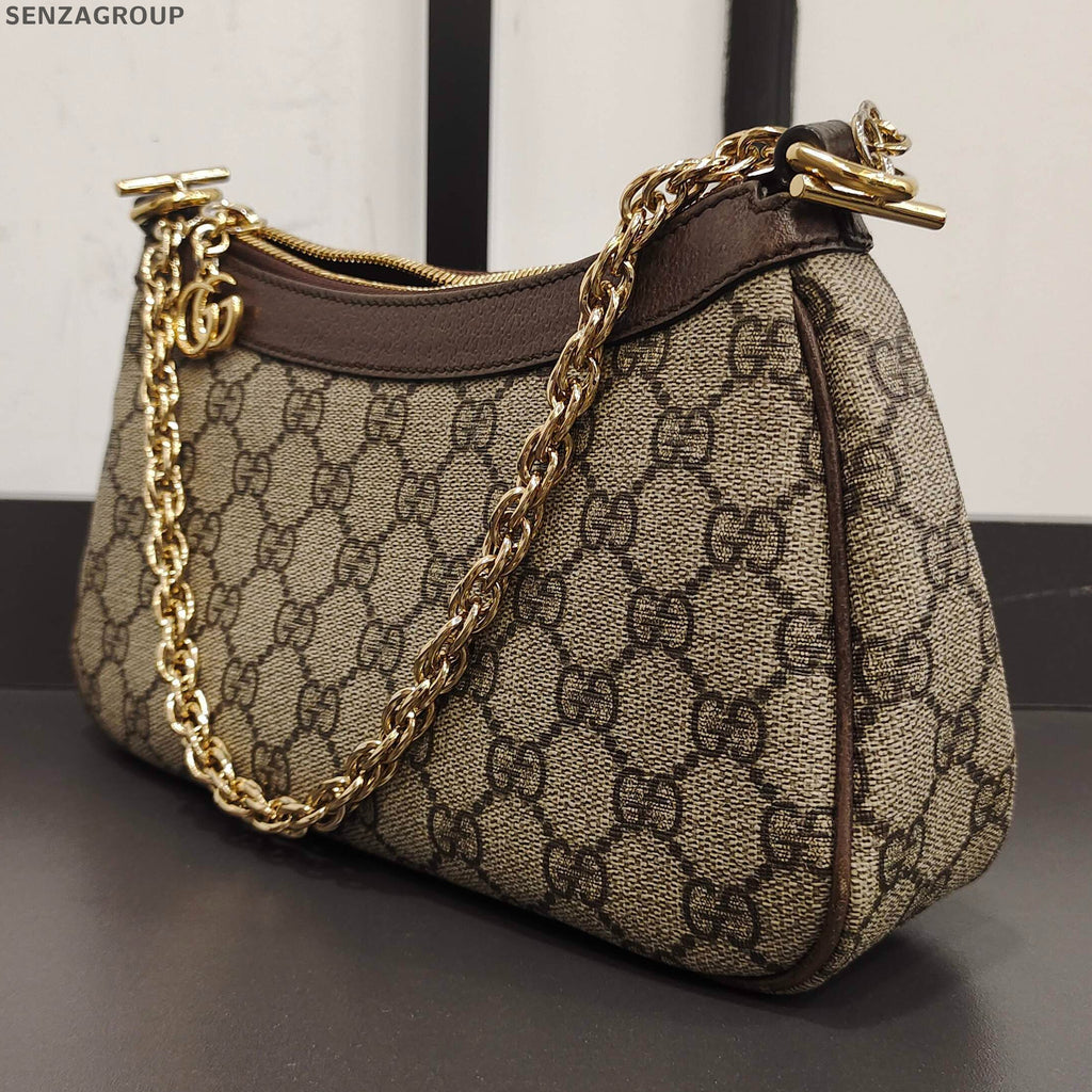 Gucci Ophidia GG Small Brown Beige Shoulder Bag Classic Women