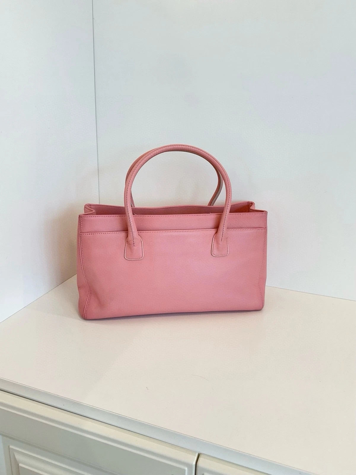 Chanel 2.55 Cerf Pink Leather Tote Bag Excellent