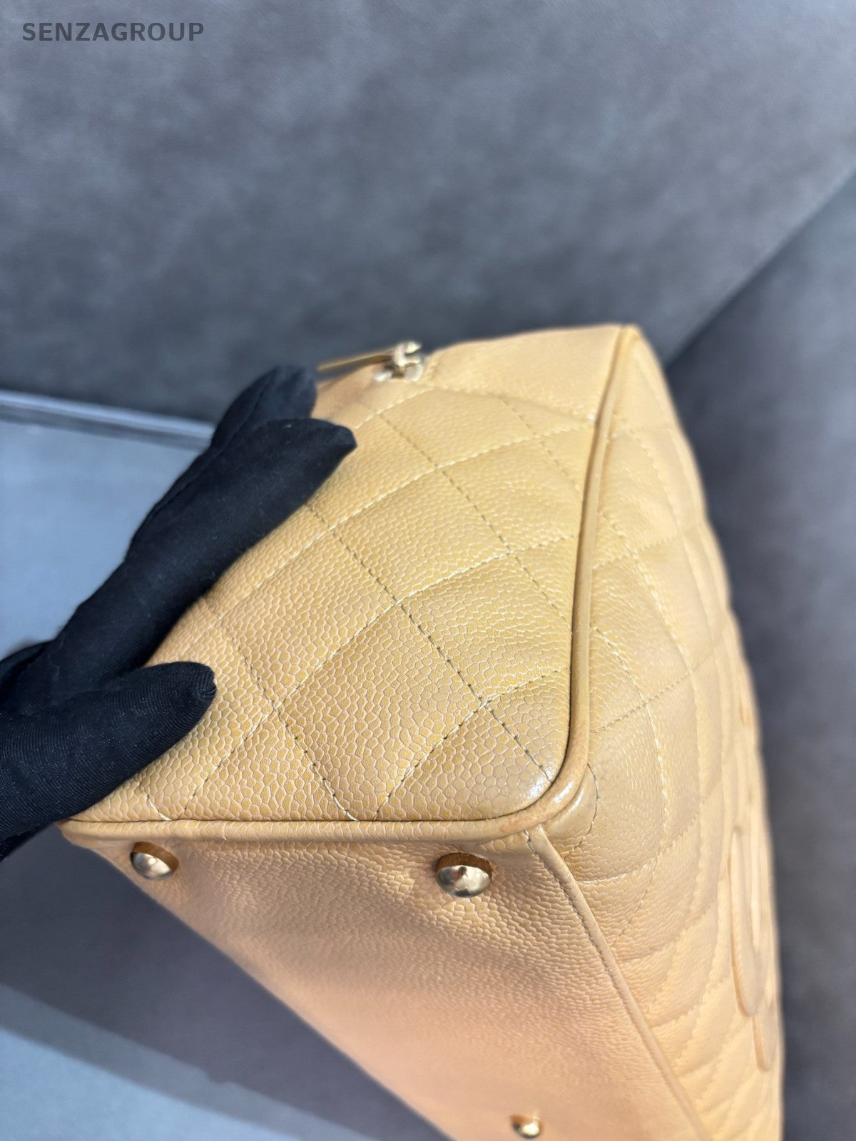 CHANEL Bowling GM caviar CC Top Handle Handbag Women