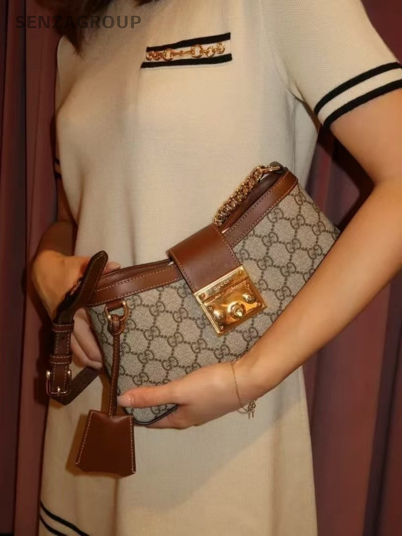 GUCCI Padlock New model for 2025 Monogram Shoulder bag Women Brand NEW