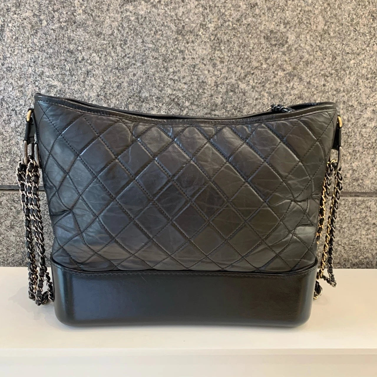 CHANEL Gabrielle Black Large Shoulder Crossbody Bag For Women