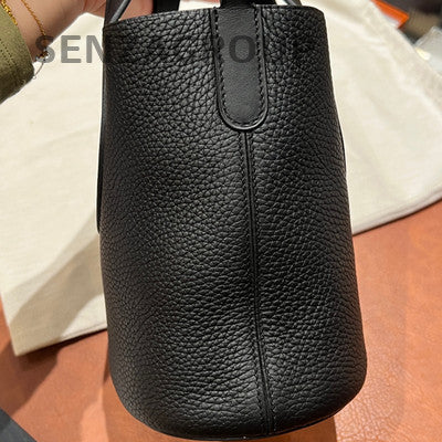 Hermes Picotin Lock 18 Black Silver In The Loop Tote Bag Women's Fashion