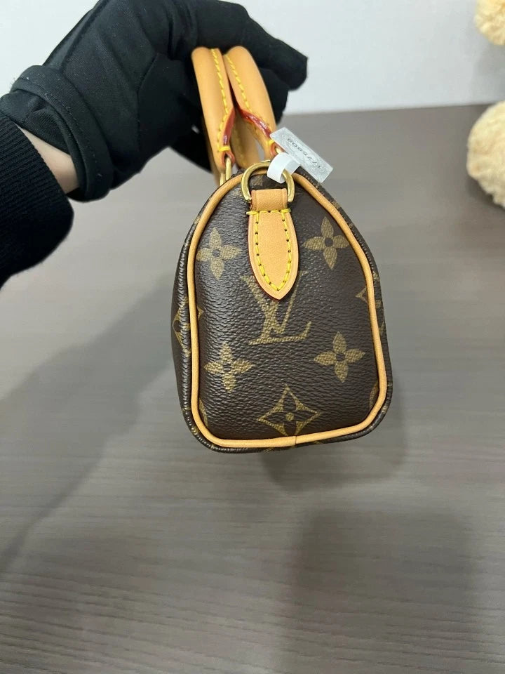 Louis Vuitton Canvas Monogram Speedy Nano Handbag For Women